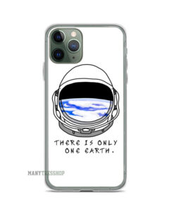 Earth Reflection Astronaut Helmet iPhone Case
