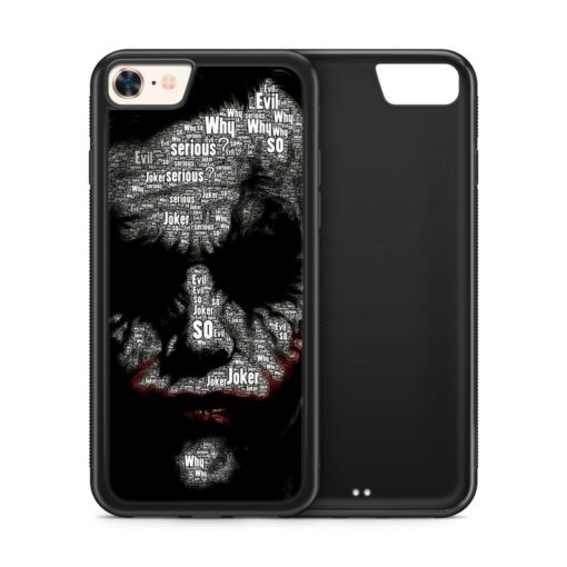 Joker Face Why So Serious Quotes iPhone Case