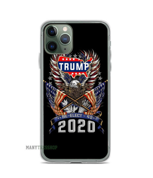 Trump Re Elect Patriotic Eagle American iPhone Case