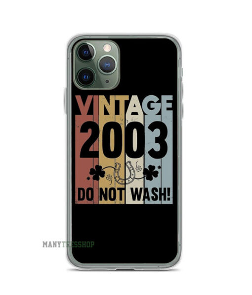 Vintage Birthday Gift Good Luck Do Not Wash iPhone Case