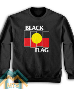 Black Flag X Aboriginal Flag Sweatshirt For Unisex
