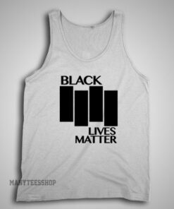 Black Lives Matter Black Flag Parody Tank Top For Unisex