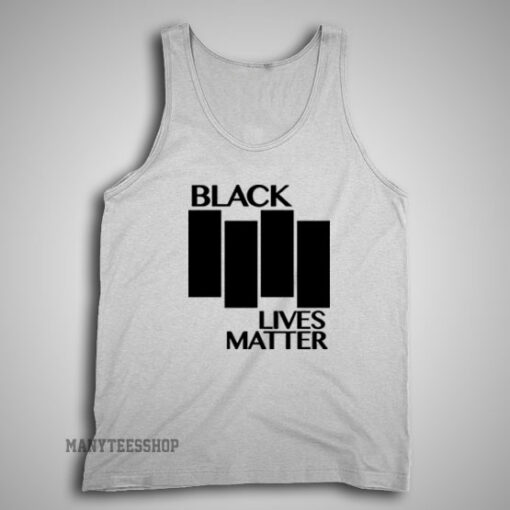 Black Lives Matter Black Flag Parody Tank Top For Unisex