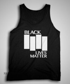 Black Lives Matter Black Flag Parody Tank Top For Women’s or Men’s
