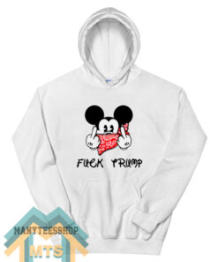 Fuck Trump Mickey Mouse Middle Finger Hoodie