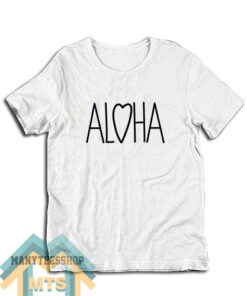 ALOHA heart T-Shirt For Unisex