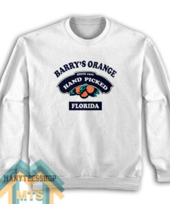 Barry's Orange Hand Picked Florida Sweatshirt