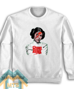 REBEL REBEL Princess Leia Star Wars Sweatshirt For Unisex