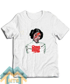 REBEL REBEL Princess Leia Star Wars T-Shirt For Unisex