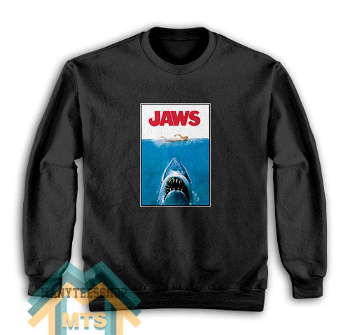 Jaws Movie Poster Sweatshirt For Unisex