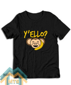 Yello Banana Monkey Lover T-Shirt