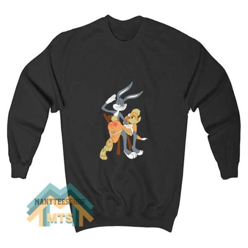 Bugs Bunny Spanking Naughty Lola Bunny Sweatshirt