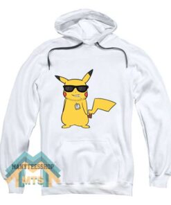 Pikachu Pokemon With Glasses Hoodie