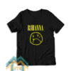 Rihanna On Nirvana Parody Style T-Shirt