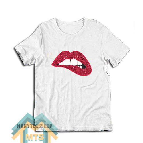Wholesale Sequin Lips T-Shirt