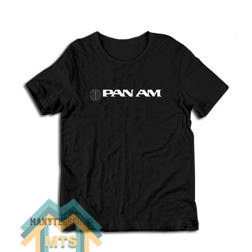 Pan Am Logo World Airways Vintage Airline T-Shirt