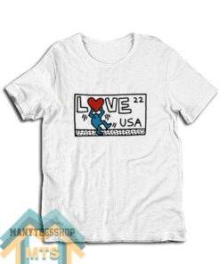 Keith Haring Love Usa T-Shirt