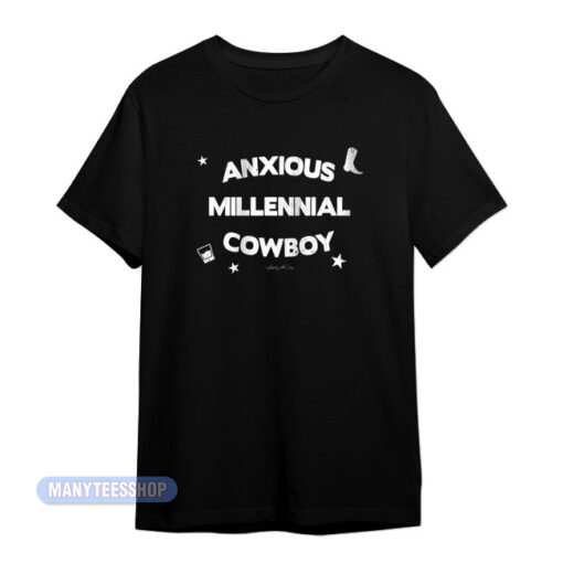 Anxious Millennial Cowboy Hangman Adam Page T-Shirt