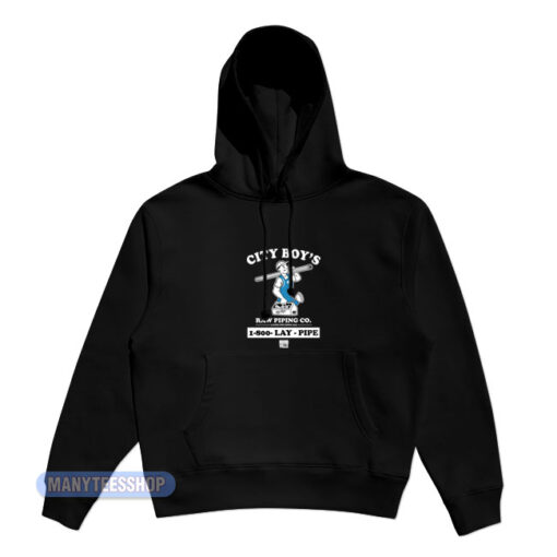 City Boy's Raw Piping Co Lay Pipe Hoodie