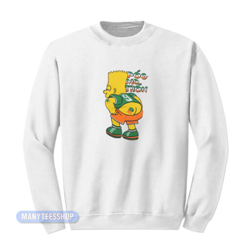 Bart Simpson Pog Mo Thon Irish Kiss My Ass Sweatshirt