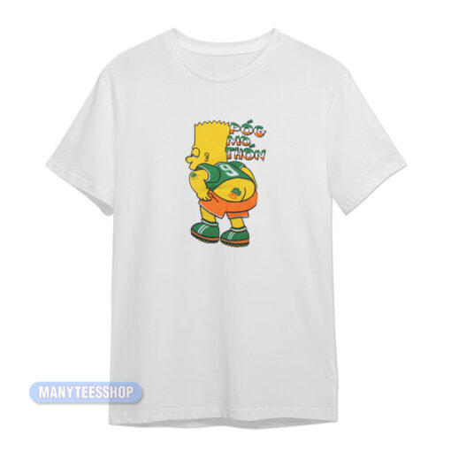 Bart Simpson Pog Mo Thon Irish Kiss My Ass T-Shirt