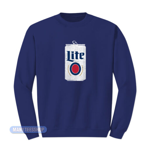 Miller Lite Beer Large Can Sweatshirt