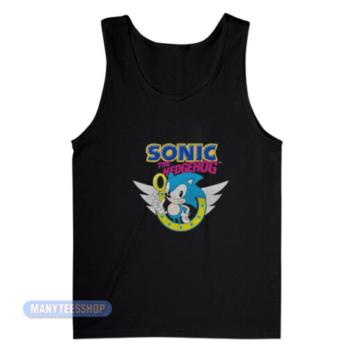 Sonic The Hedgehog Rings And Wings Tank Top