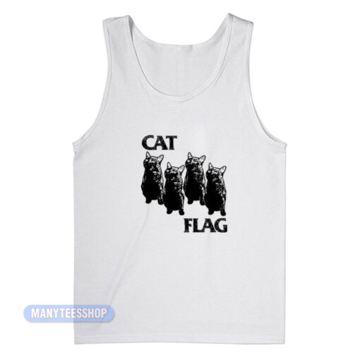 Cat Flag Parody Black Flag Tank Top