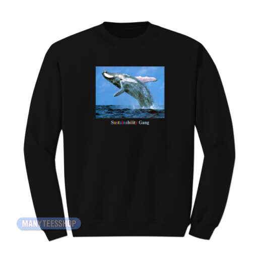Sza Sustainability Gang Whale Jumping Sweatshirt