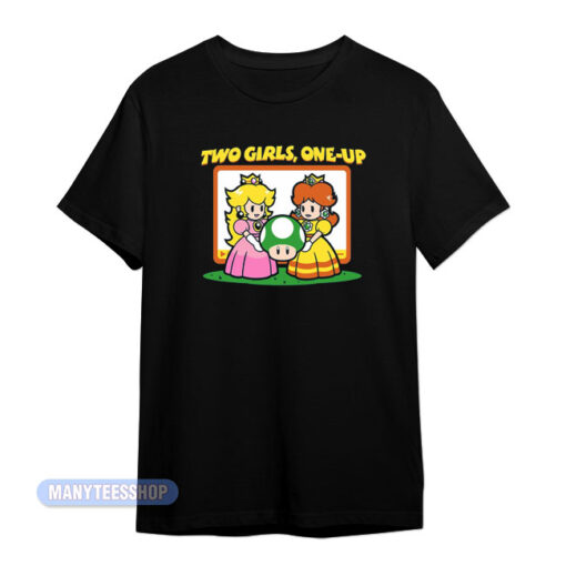 Two Girls One Up Game Parody T-Shirt
