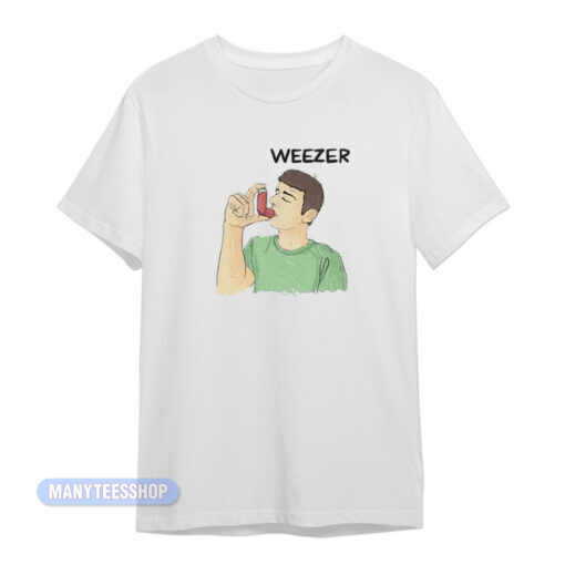 Weezer Man Using Inhaler T-Shirt