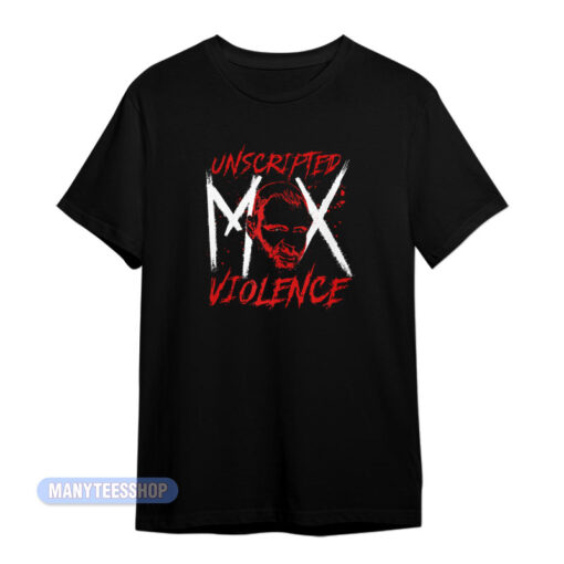 Jon Moxley Mox Face Unscripted Violence T-Shirt