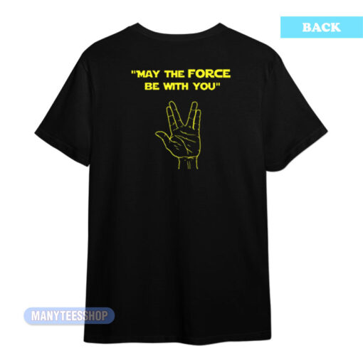 Star Wars Star Trek May The Force T-Shirt