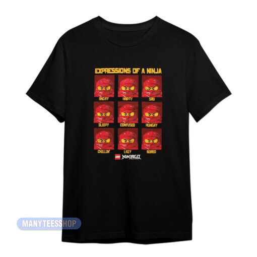 Expressions Of A Ninja Lego Ninjago T-Shirt