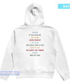 Niall Horan The Show Tracklist Hoodie