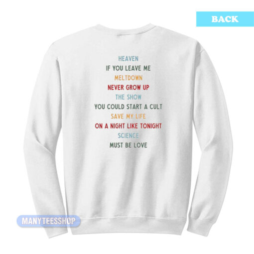Niall Horan The Show Tracklist Sweatshirt