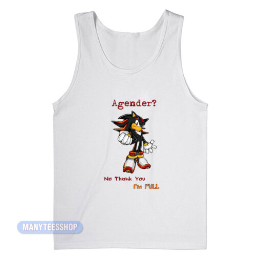 Sonic Shadow Agender Tank Top
