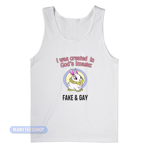 I Was Created In God's Fake And Gay Tank Top