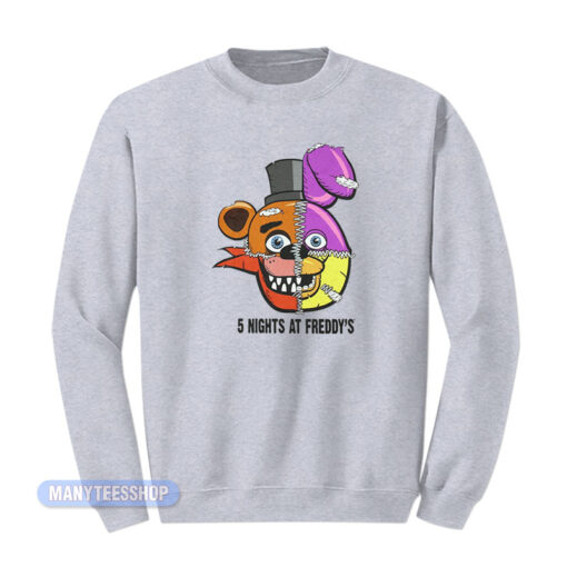 Five Nights At Freddy's Split Face Sweatshirt