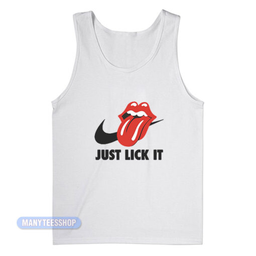 Rolling Stones Just Lick it Parody Tank Top