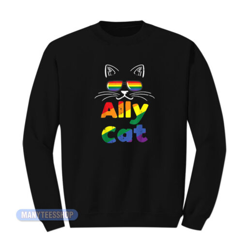 Ally Cat Pride Month Sweatshirt