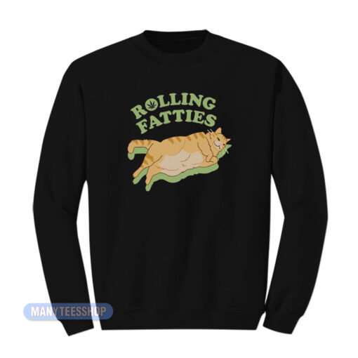 Cat Weed Rolling Fatties Sweatshirt