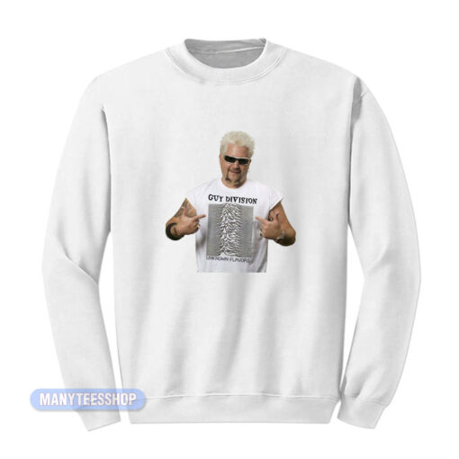 Guy Fieri Wearing Joy Division Sweatshirt