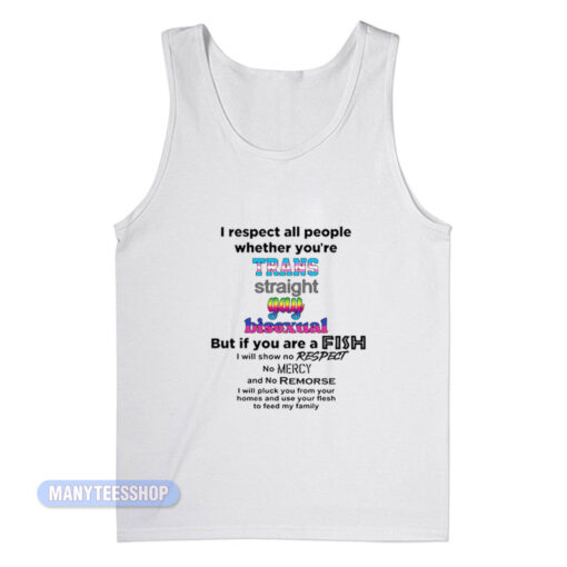 I Respect All People Trans Gay Bisexual Tank Top