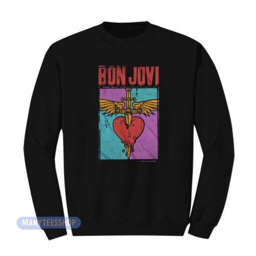 Bon Jovi Heart And Dagger Sweatshirt