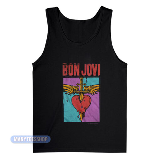 Bon Jovi Heart And Dagger Tank Top