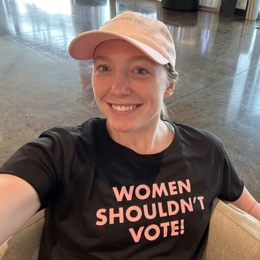 H Pearl Davis Women Shouldn't Vote T-Shirt