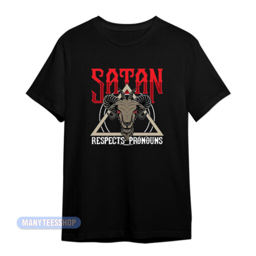 Goat Satan Respects Pronouns T-Shirt