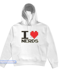 I Love Nerds 8-Bit Hoodie