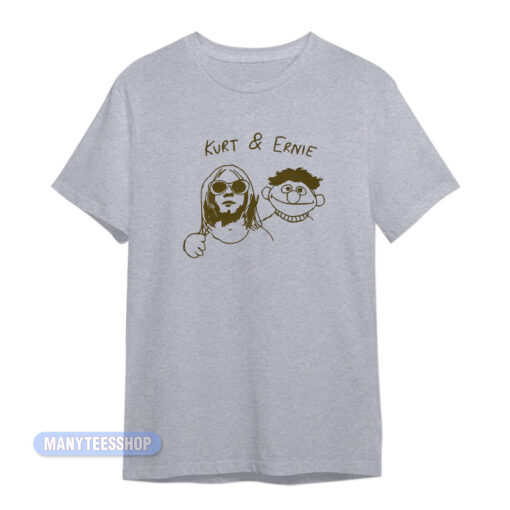 Kurt Cobain And Ernie Sesame Street T-Shirt